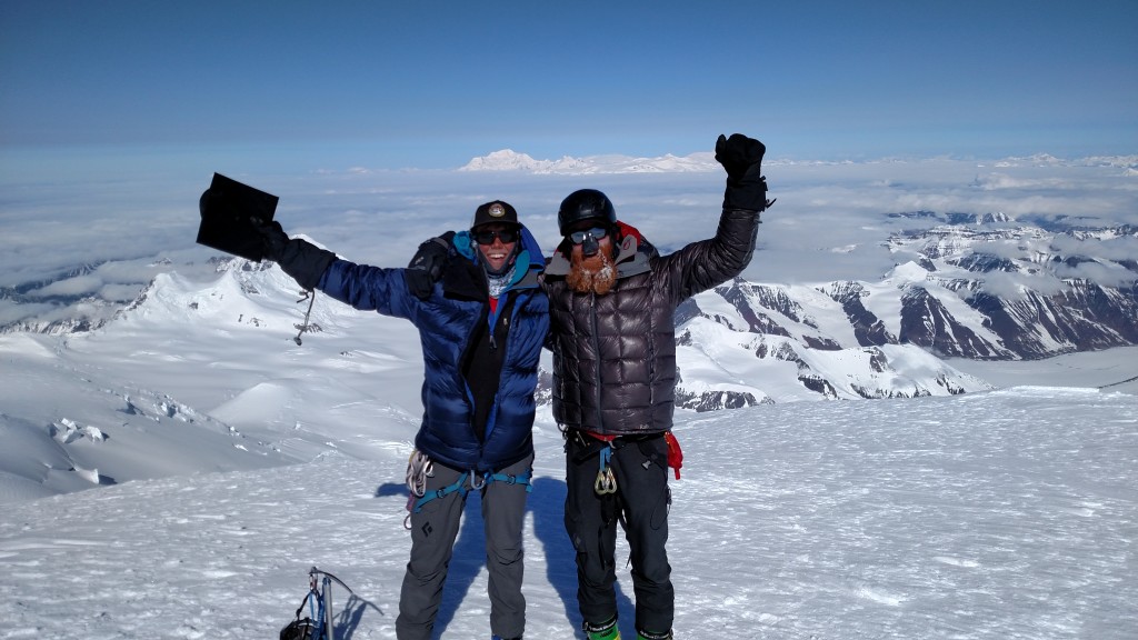 climbers on alaska summit