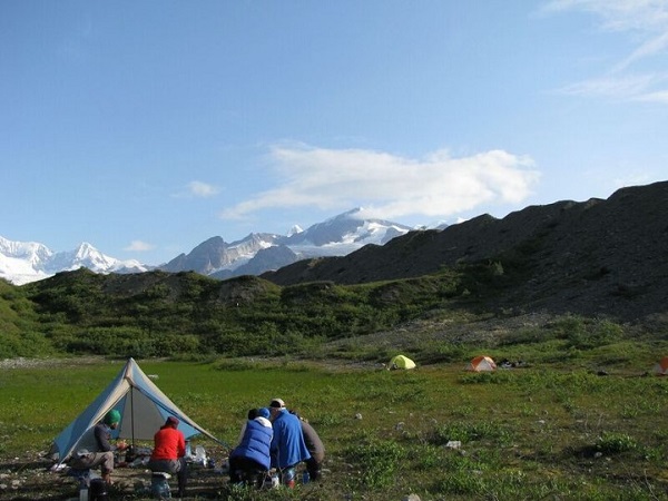 camping on tundra