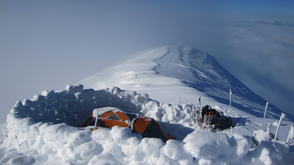 mountaineering alaska camp