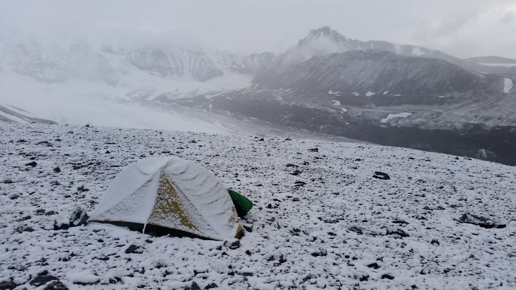 alaska snow camping