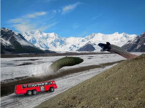 glacier ice worms and vehicle
