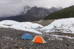 glacier camping