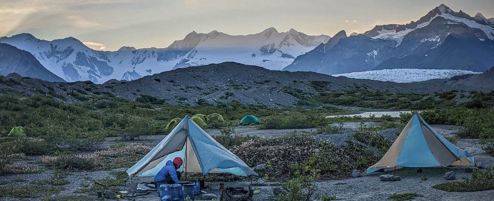 Tents at Donoho Basin