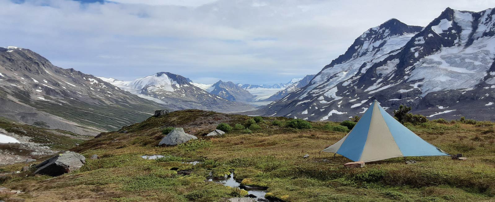 Tent in the Chugach Mountains