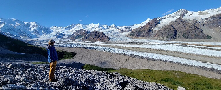 Overlooking the Kennicott Glacier