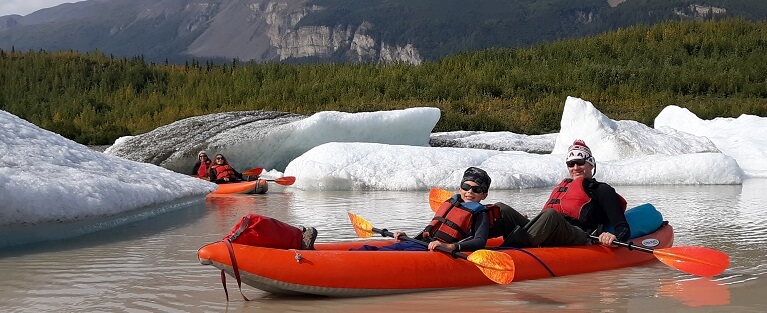 Kayaking on Nizina Lake