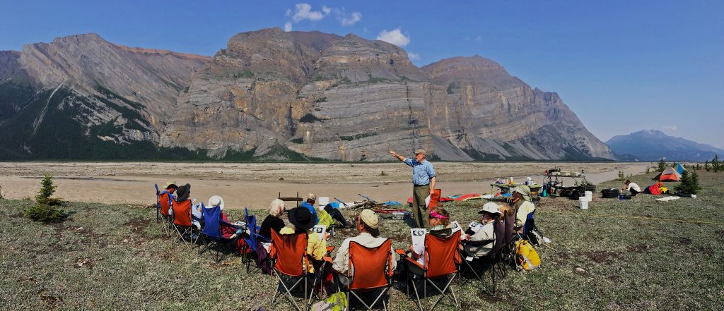 Ben lecturing at Mile High Cliffs photo by Gaia adjusted