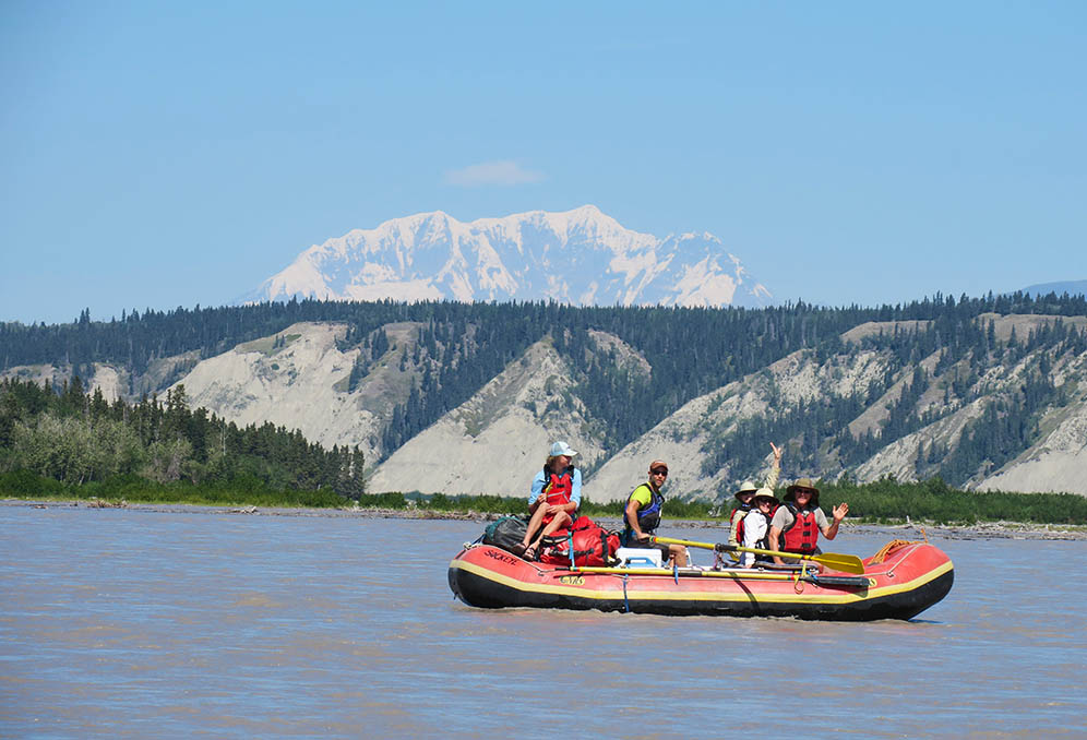 Rafters on the Copper River in Alaska
