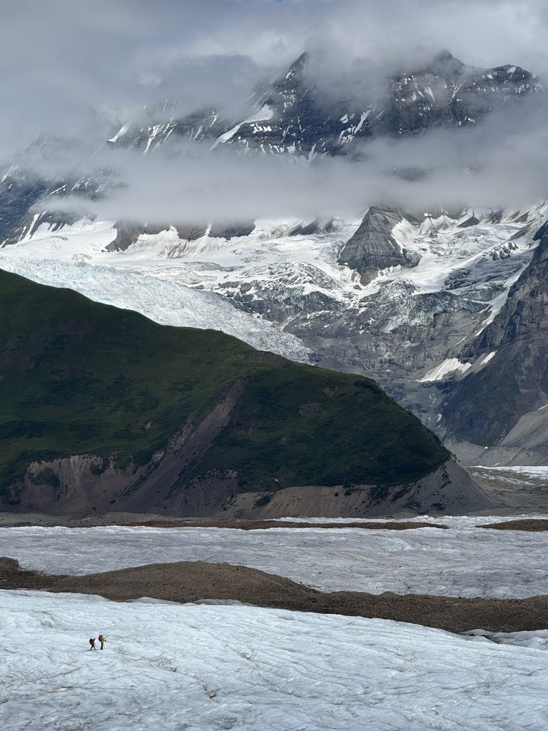 Glacier and mountain view in Alaska