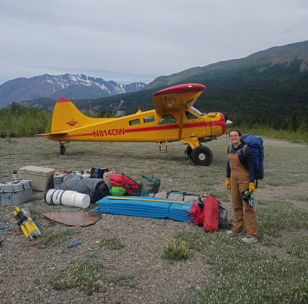 unloading gear from bush plane