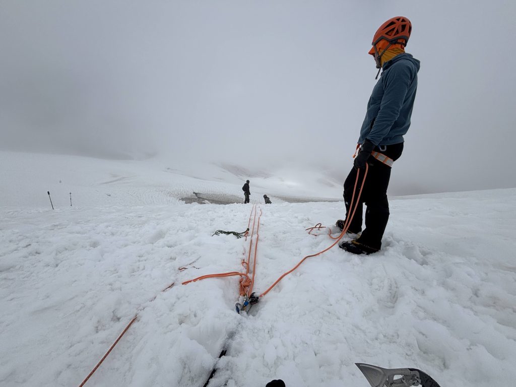 intro to mountaineering trip report instructing on ice