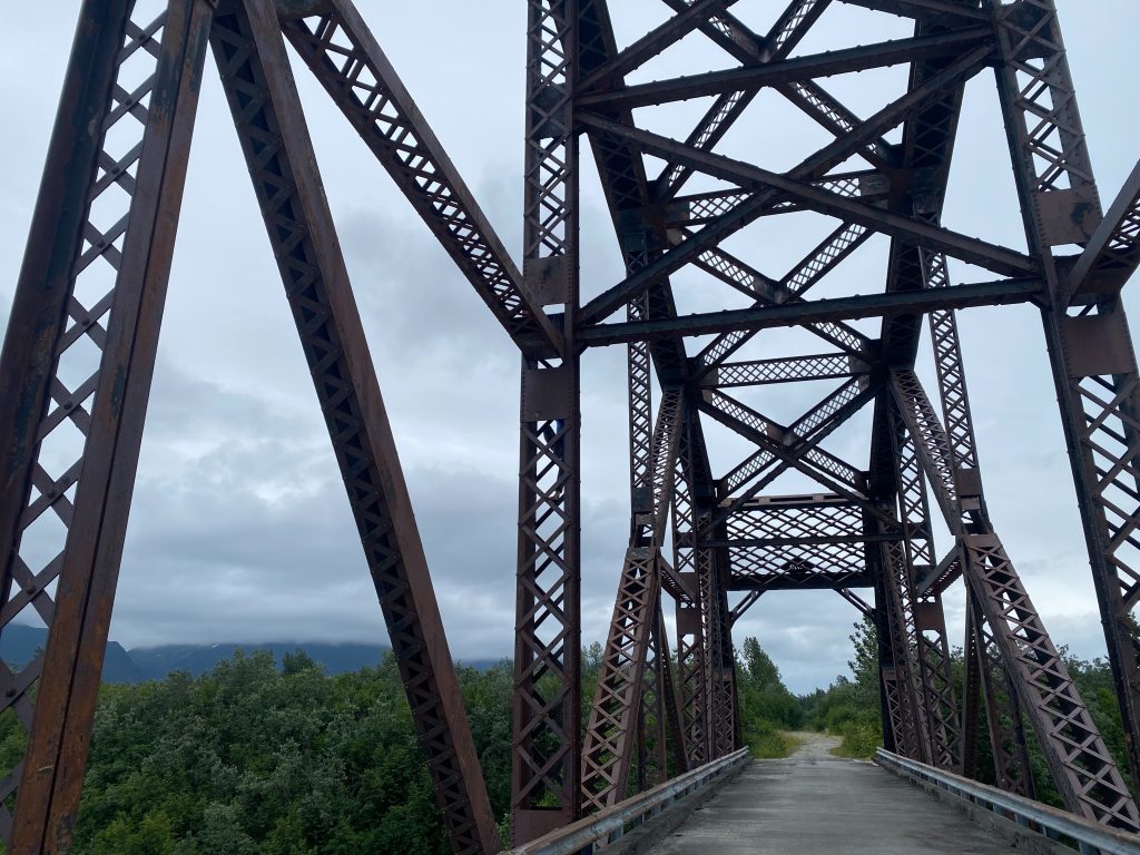 Huge bridge spans Copper River